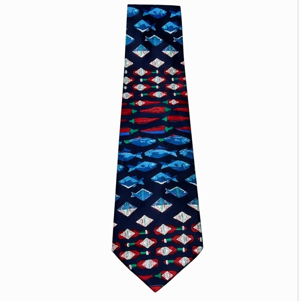 Tabasco Fish Neck Tie‎ Necktie 4" Width